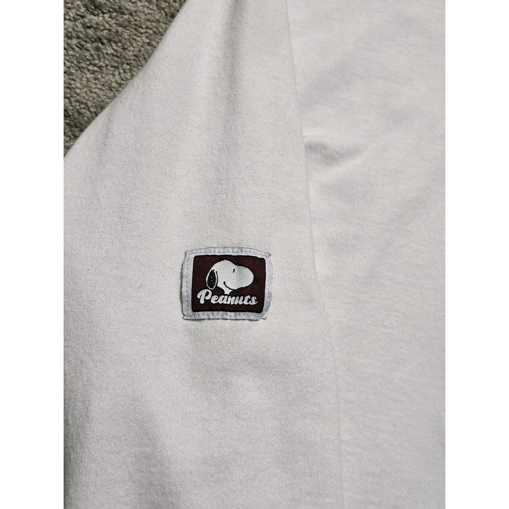 Cropped Snoopy Peanuts‎ Sweatshirt Womens XL Graphic 1950 Athletic Sweater - Picture 7 of 15